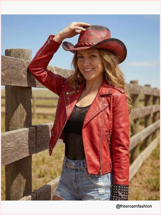Shapeable Wide Brim Cowboy Hat for Women Men, Western Cowgirl Festival Sun Hat